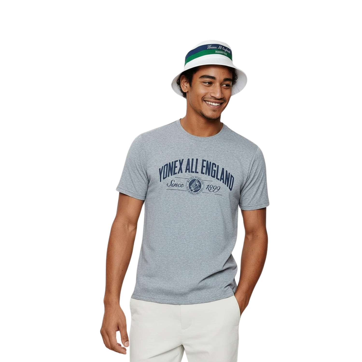 Yonex All England 1899 Reversible Hat 26 - Cream/Navy by Yonex