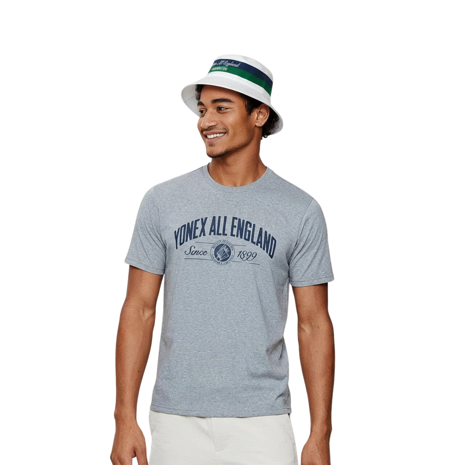 Yonex All England 1899 Reversible Hat 26 - Cream/Navy by Yonex