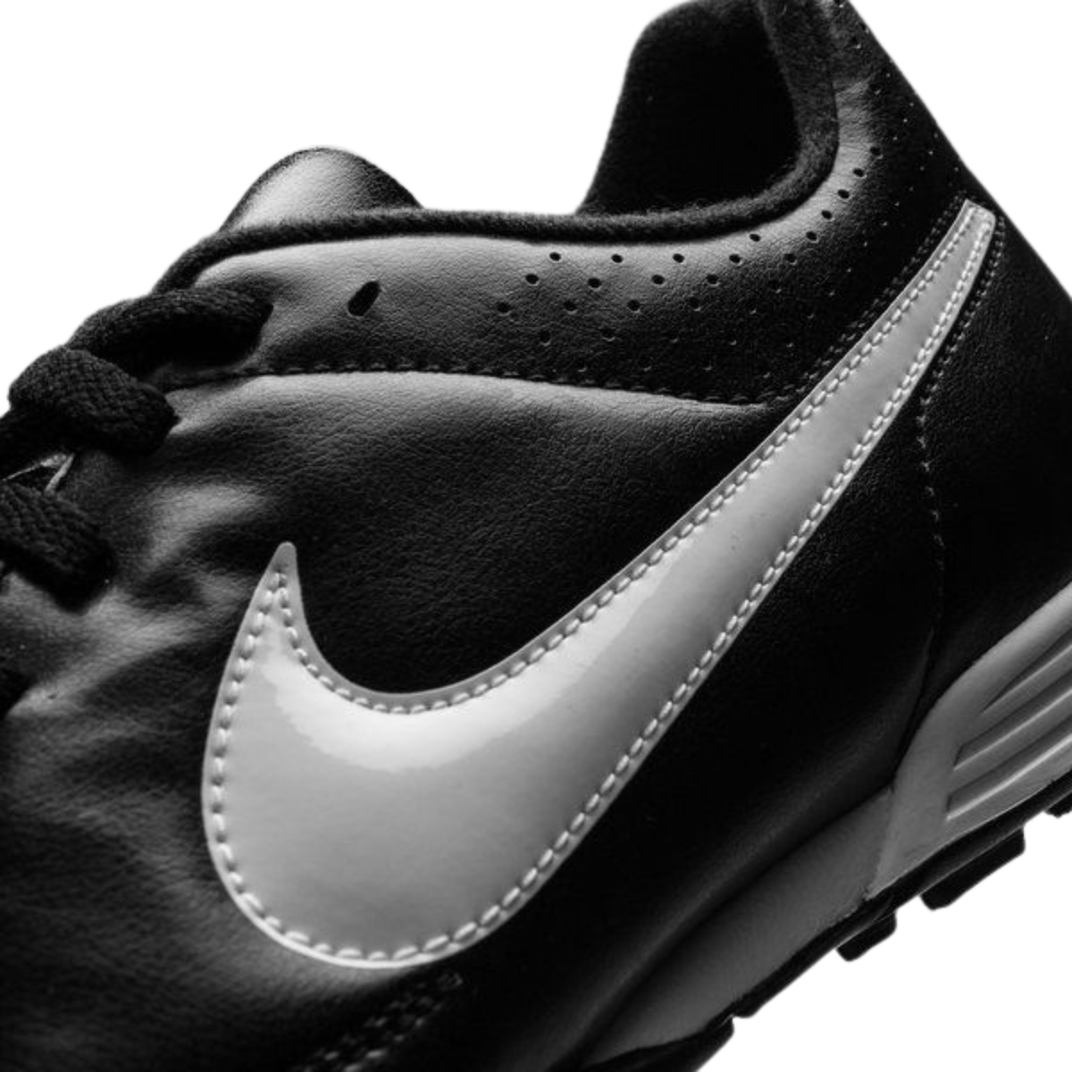 Nike Tiempo Rio II Turf Football Boots - Black/White Football Boots Nike