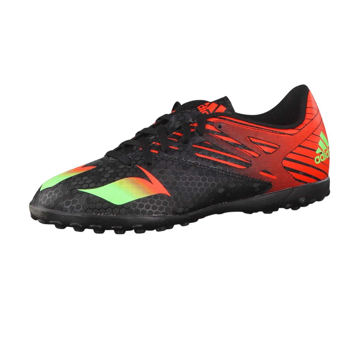 Adidas Messi 15.4 TF Turf Football Boots - Core Black/Solar Green/Solar Red Football Boots Adidas