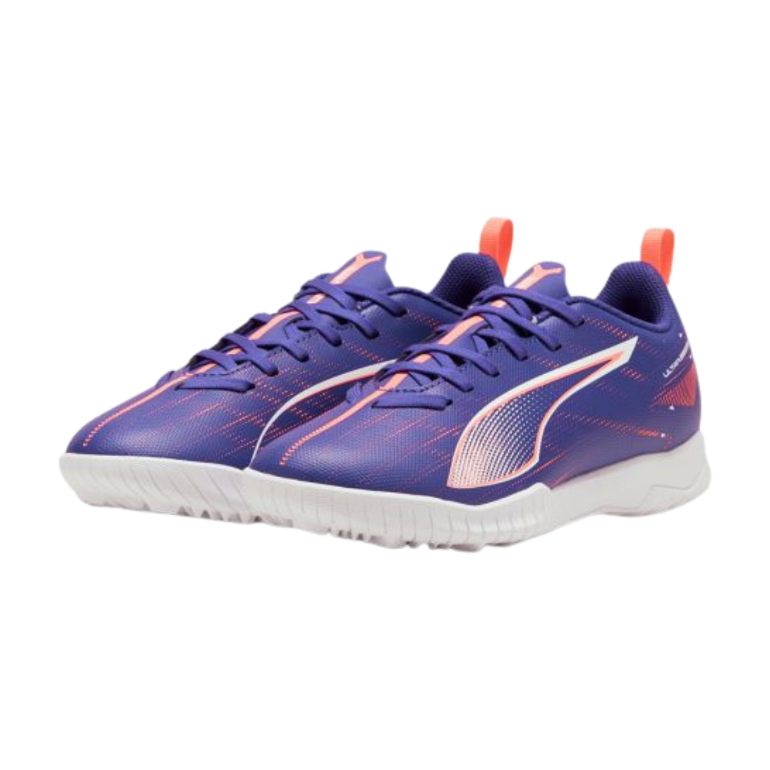 Puma Ultra 5 Play FG/AG Football Boots Junior - Lapis Lazuli/White/Sunset Glow