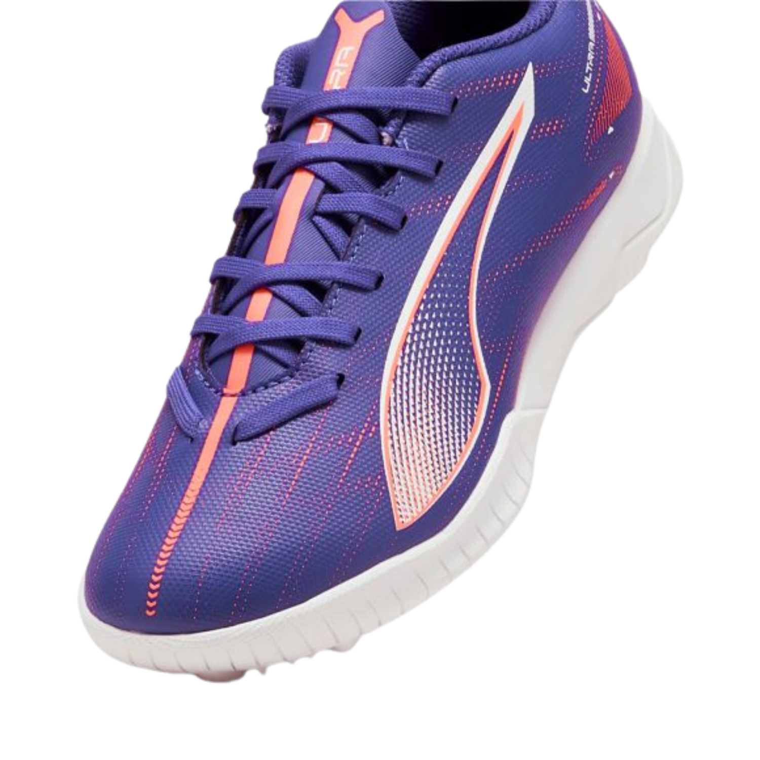 Puma Ultra 5 Play FG/AG Football Boots Junior - Lapis Lazuli/White/Sunset Glow