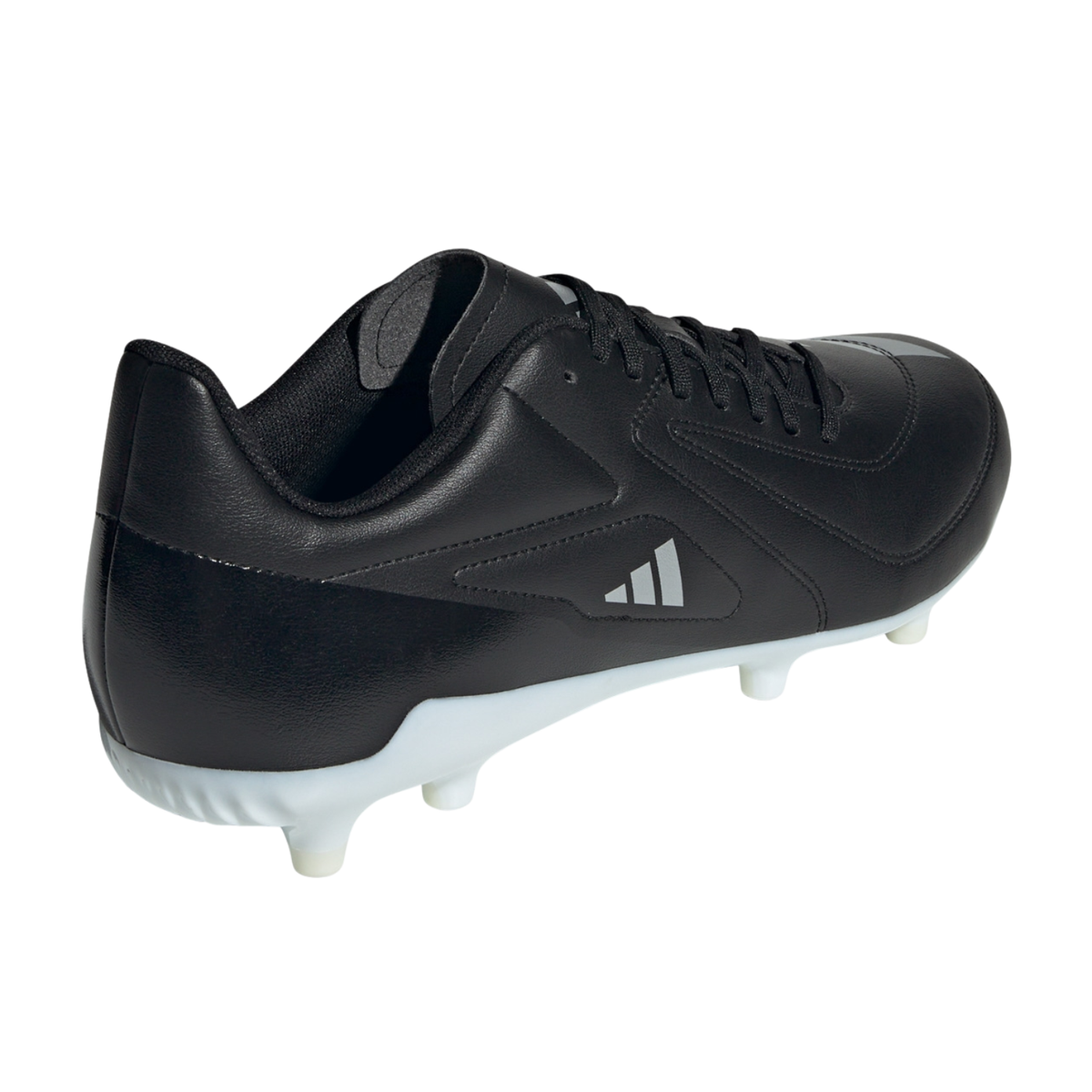 Adidas RS-15 firm ground rugby boots, black, detail view