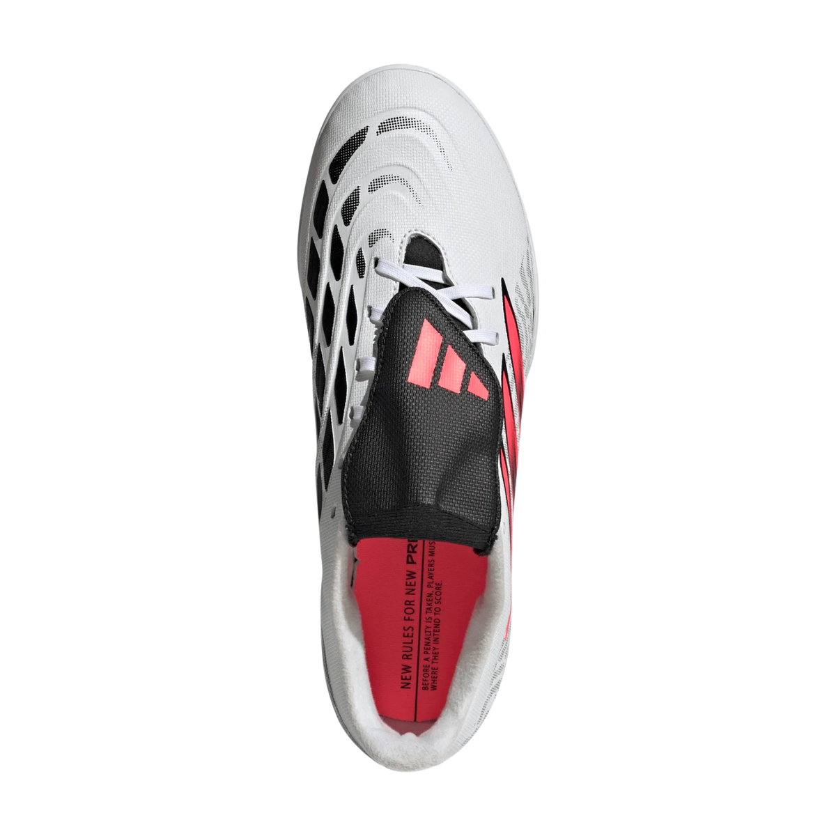 Adidas Predator Club Fold-Over Tongue turf boots, White/Red/Black, view 8