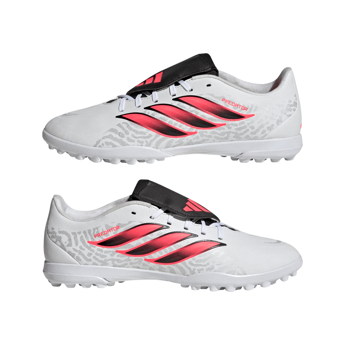 Adidas Predator Club Fold-Over Tongue turf boots, White/Red/Black, view 11