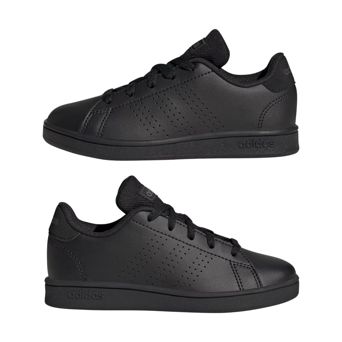 Adidas Advantage Lifestyle Court kids' trainers, Core Black, side view
