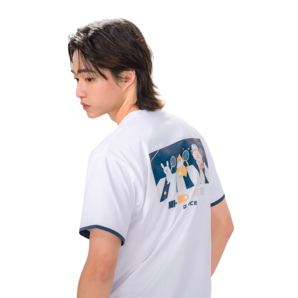 Jnice Pop Sports Training Tee Unisex - White Clothing Jnice