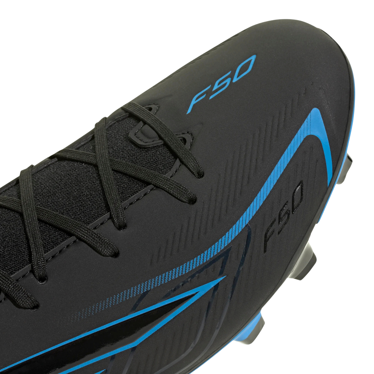 Adidas F50 Hyperfast Club Mid FG/MG Football Boots - Black (KJ3410) Football Boots Adidas