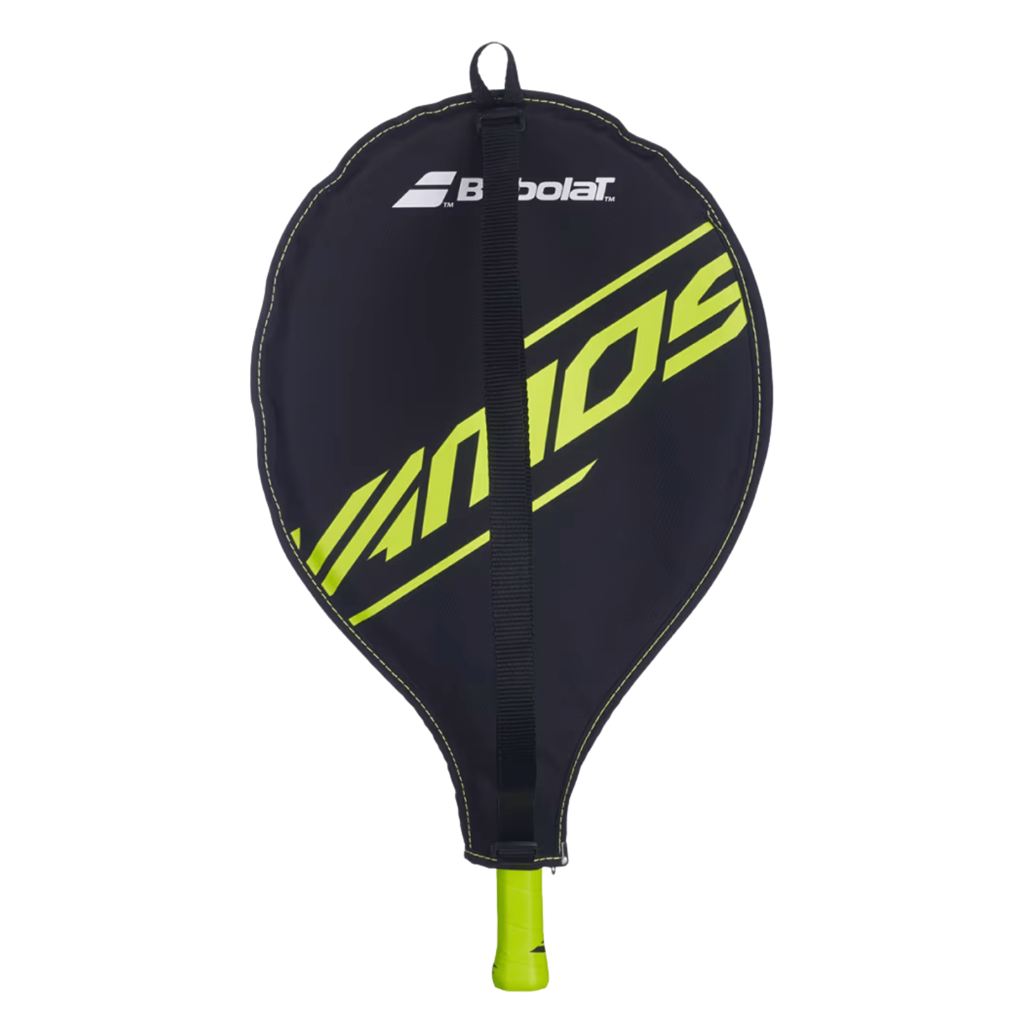 Babolat Carlitos Junior 19 Strung - Grey/Yellow Tennis Rackets Babolat