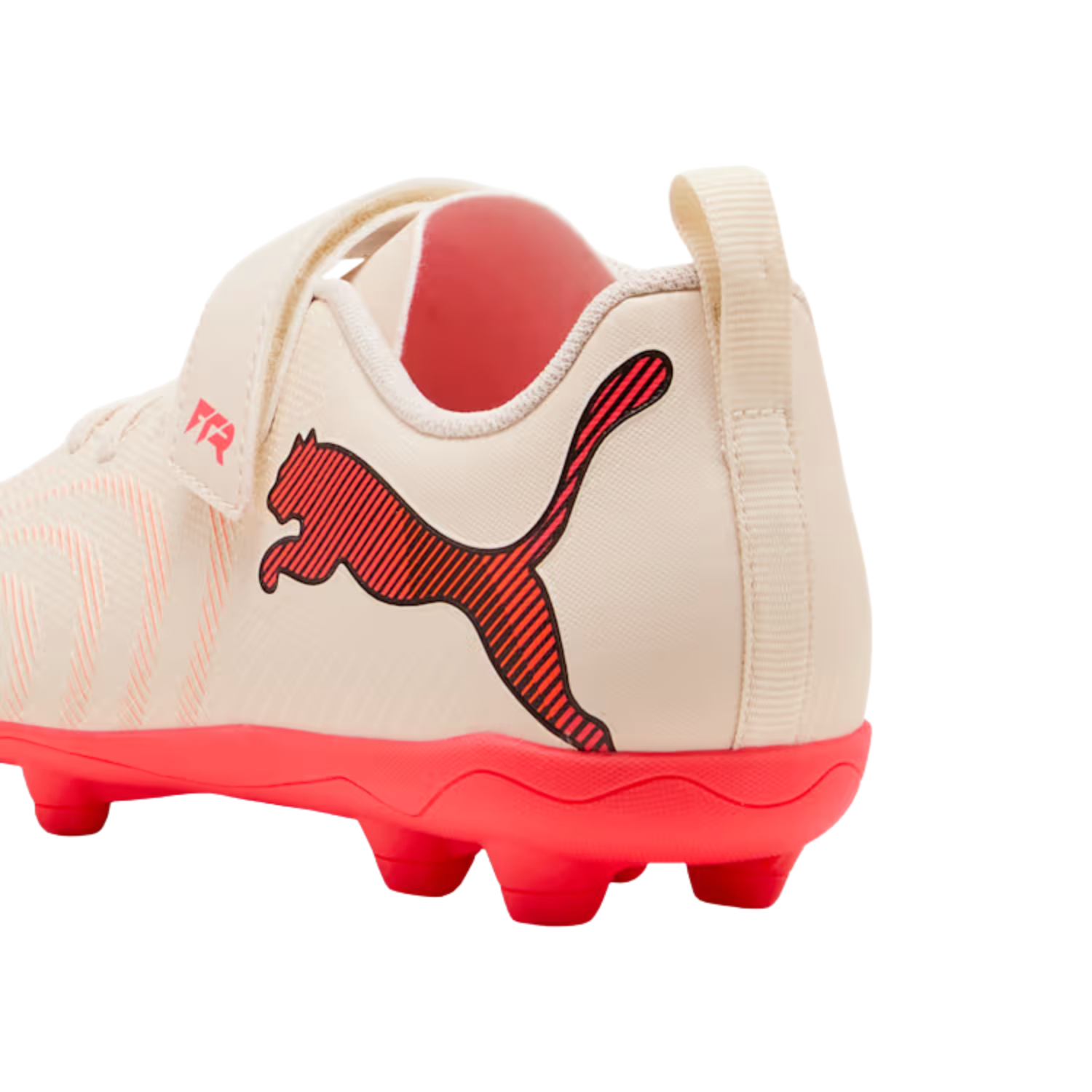 Puma Future 9 Play V FG/AG RB Jr - Almond/White/Red/Black Football Boots Puma
