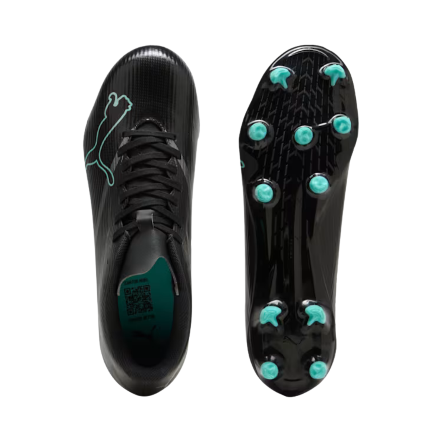 PUMA Ultra 7 Play FG/AG Football Boots - Black/Mint (109146) Football Boots PUMA