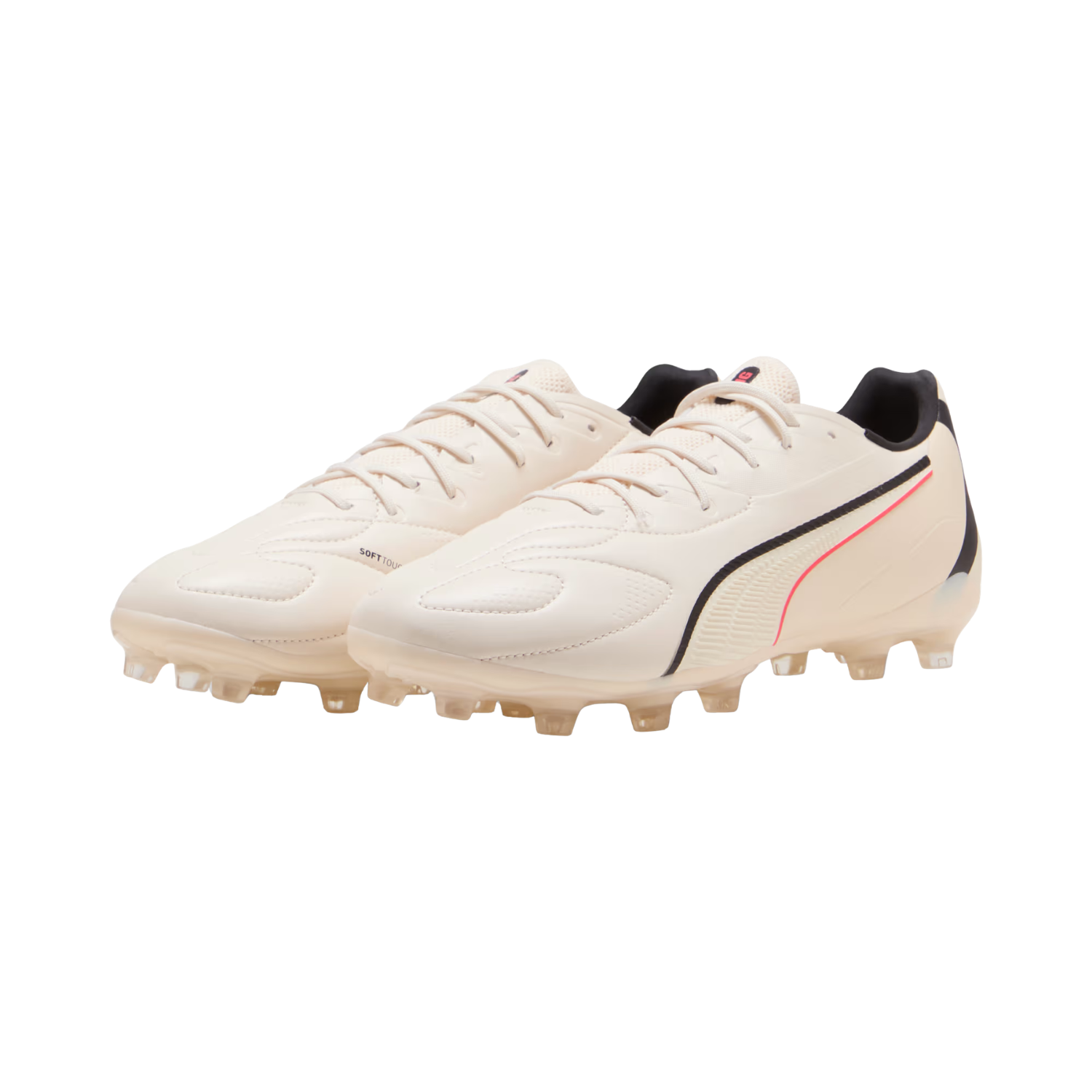 Puma King 20 Match FG/AG - Almond/Black/Red Football Boots Puma