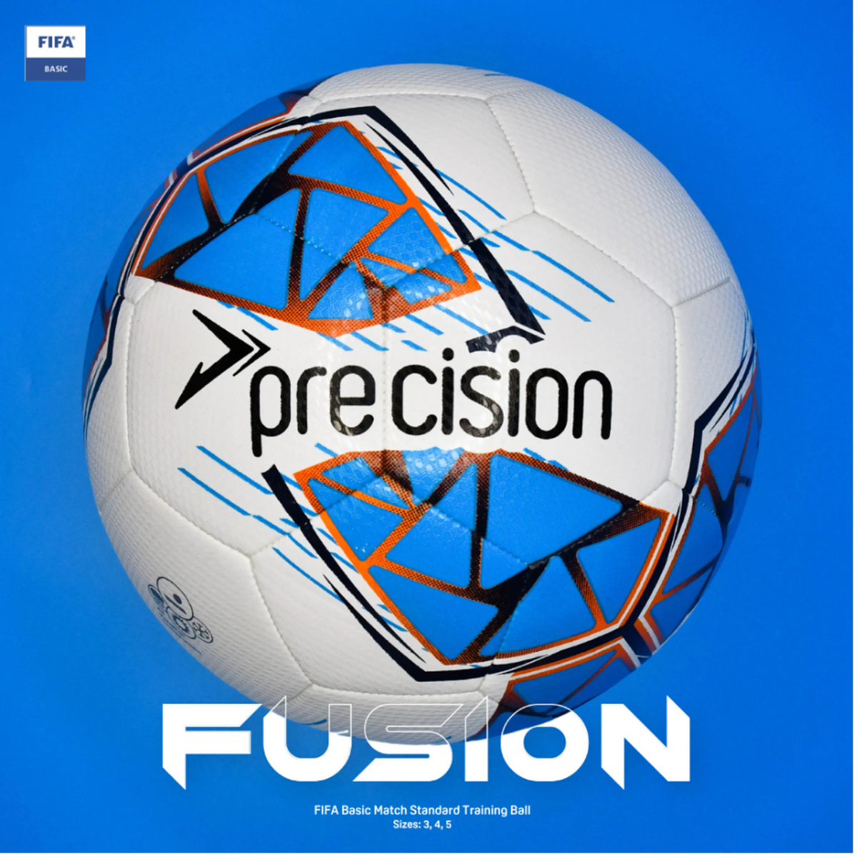 Precision Fusion FIFA Basic Training Football - Sizes 3, 4 & 5 Footballs Precision
