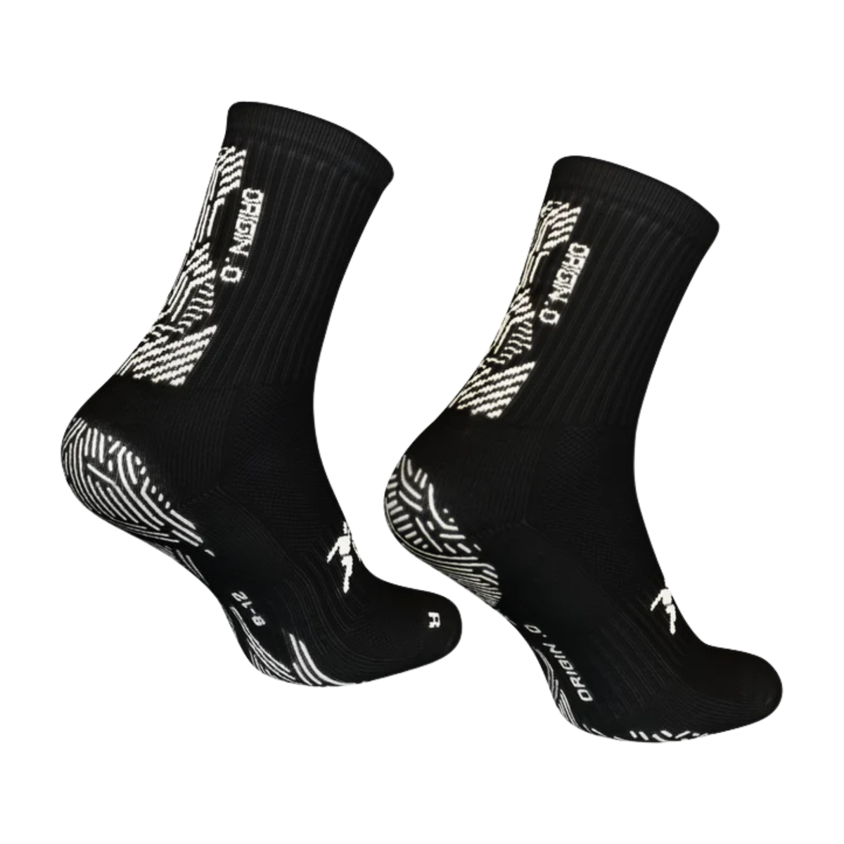 Precision Origin.0 Grip Socks Adult - Black/White (730Y) Socks Precision