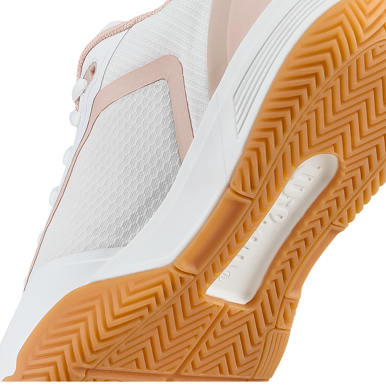 Wilson Courtglide Women's Tennis Shoes - White/Cameo Rose (WRS339810) Tennis Shoes Wilson