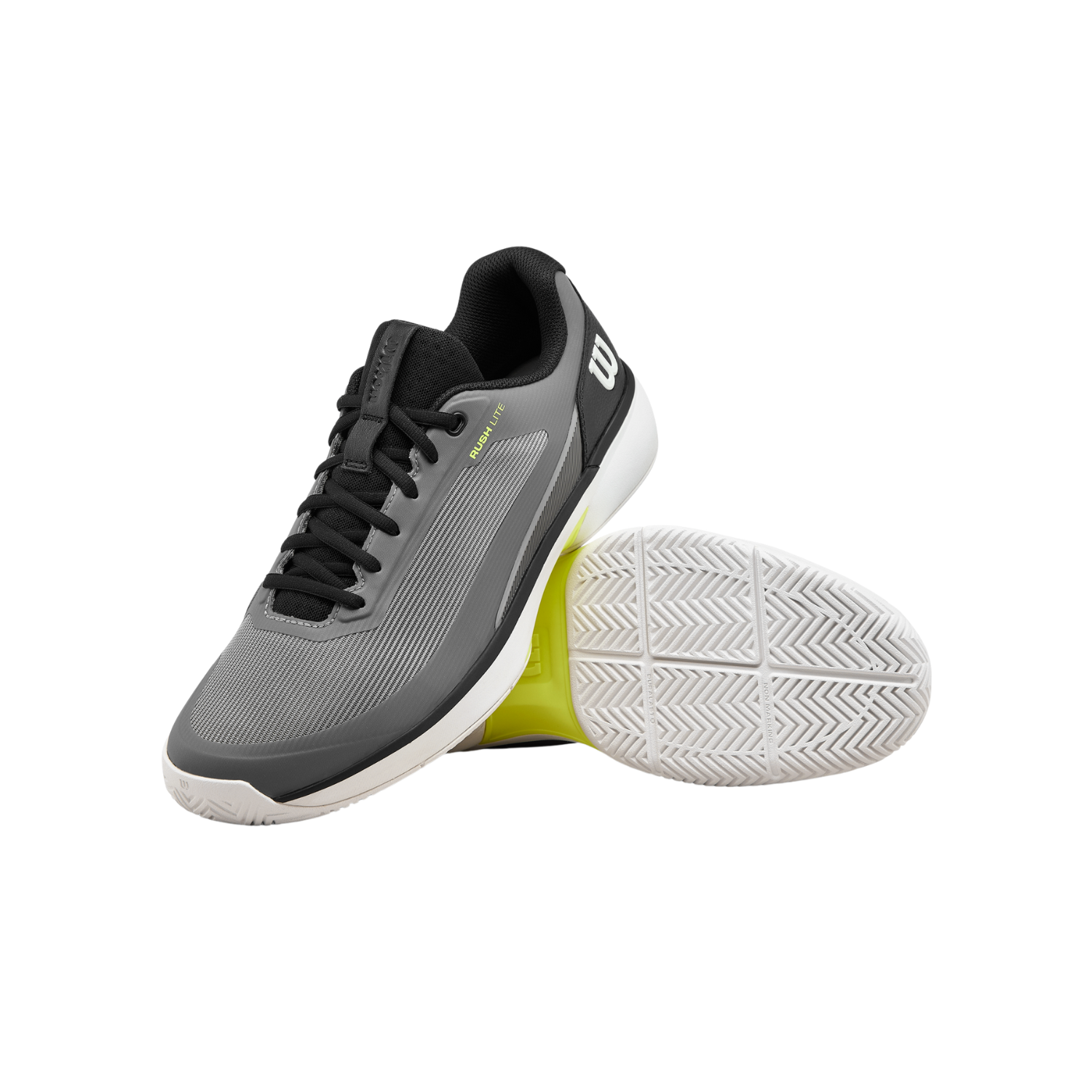 Wilson Rush Lite 5 Men's Tennis Shoes - Titanium/Snow White (WRS339630) Tennis Shoes Wilson