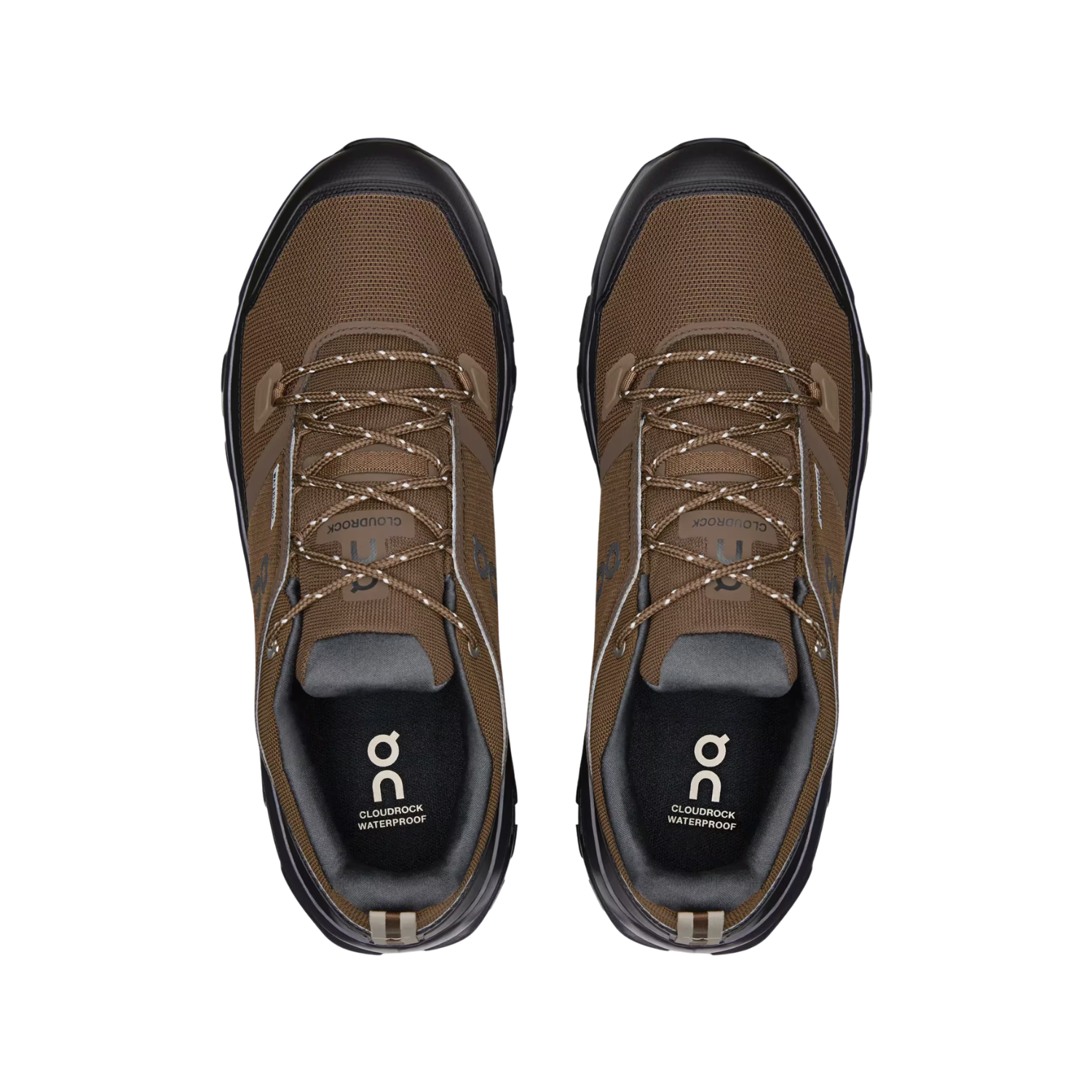 On Running Cloudrock Low Waterproof Men's Hiking Shoes - Earth/Black (3MF10254228) Hiking Shoes On Running
