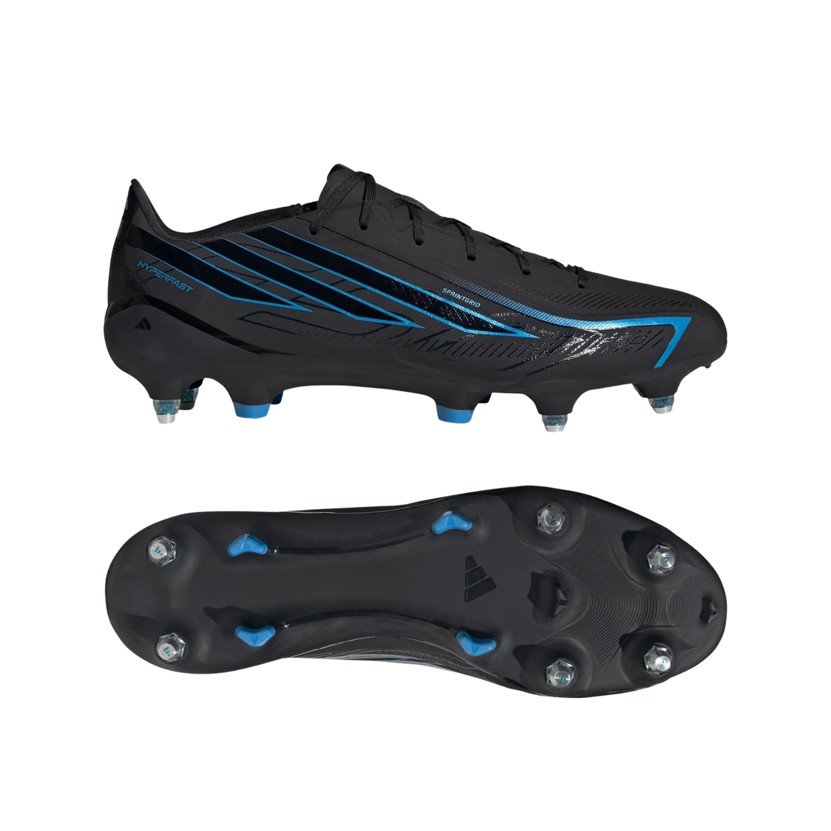 Adidas F50 Hyperfast League Soft Ground Football Boots - Black (HQ2372) Football Boots Adidas