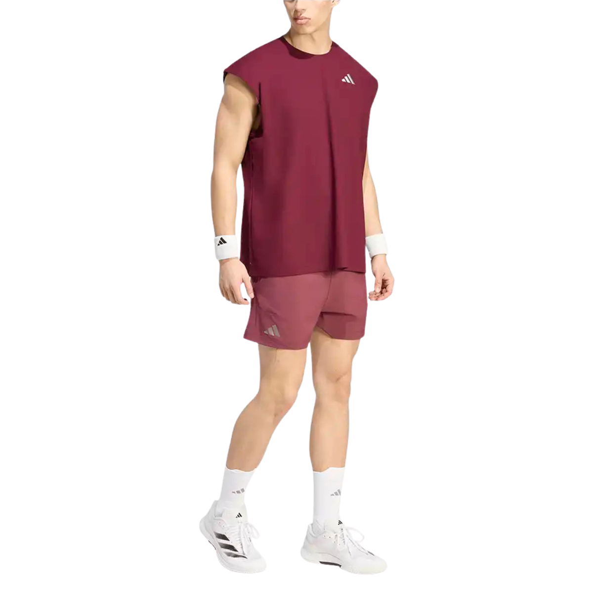 Adidas Tennis Climacool Shorts & Tights Set Men - Maroon (KR0488) Shorts & Tights Set Adidas