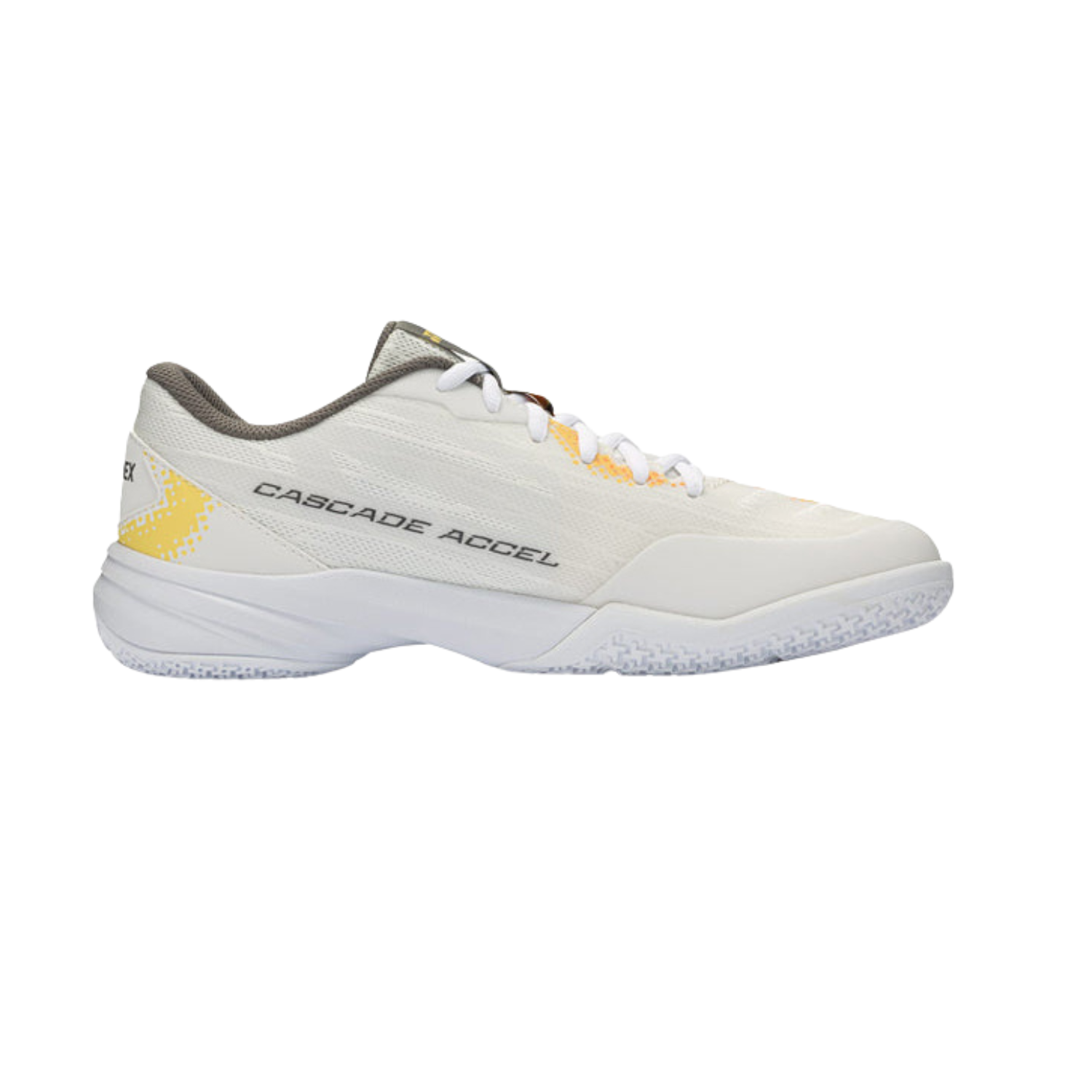Yonex Cascade Accel 2026 Badminton Shoes Unisex - White/Orange Badminton Shoes Yonex