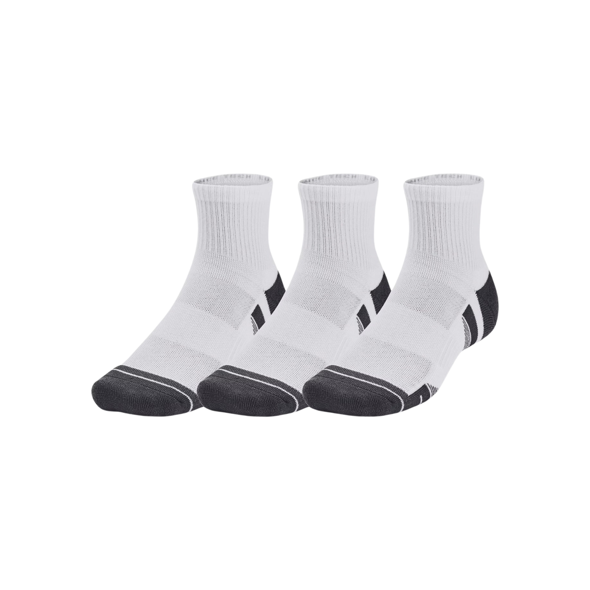 Under Armour Performance Tech 3pk Quarter Socks 100 WHITE WHITE Clearance Under Armour