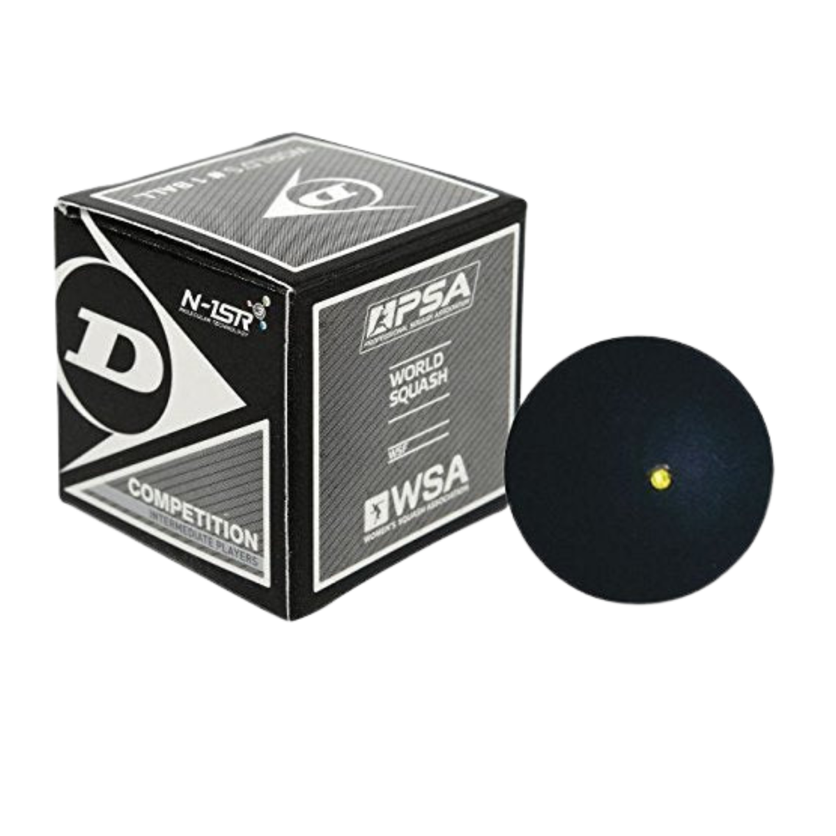 Dunlop Competition Squash Ball - Single Yellow Dot Squash Balls Dunlop