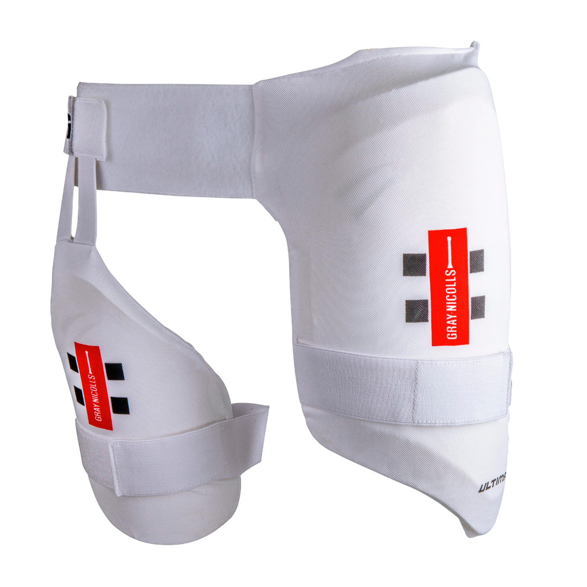 Gray-Nicolls Academy Thigh Pad All-in-One - Left Hand White Cricket Thigh Guards Gray-Nicolls