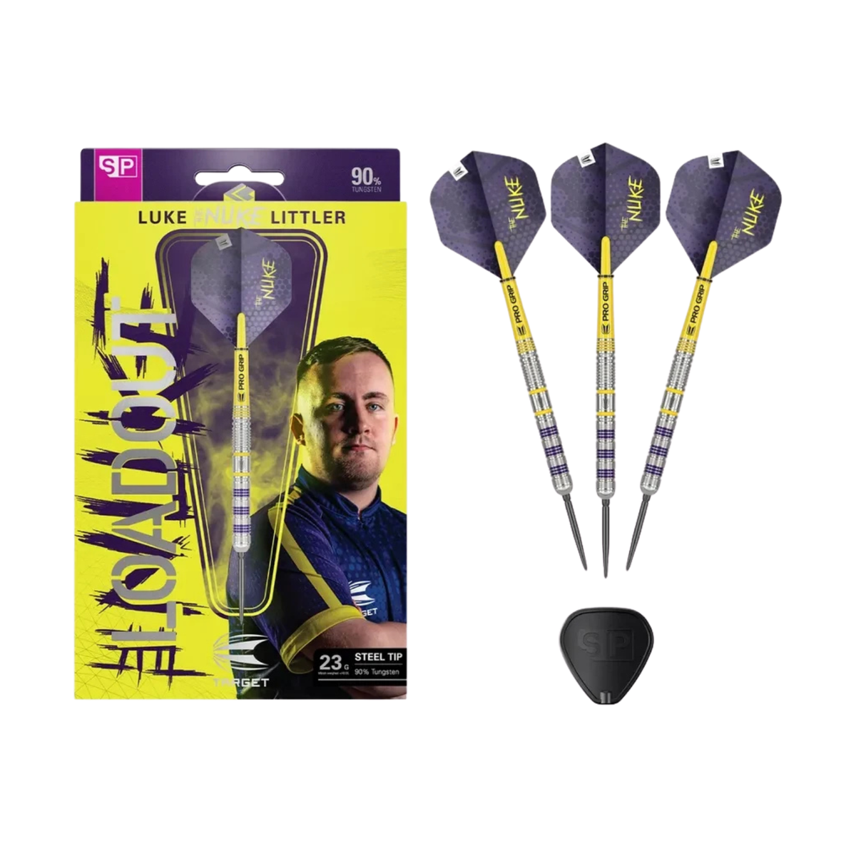 Target Luke Littler Loadout SP 90% Tungsten Steel Tip Darts - 23g