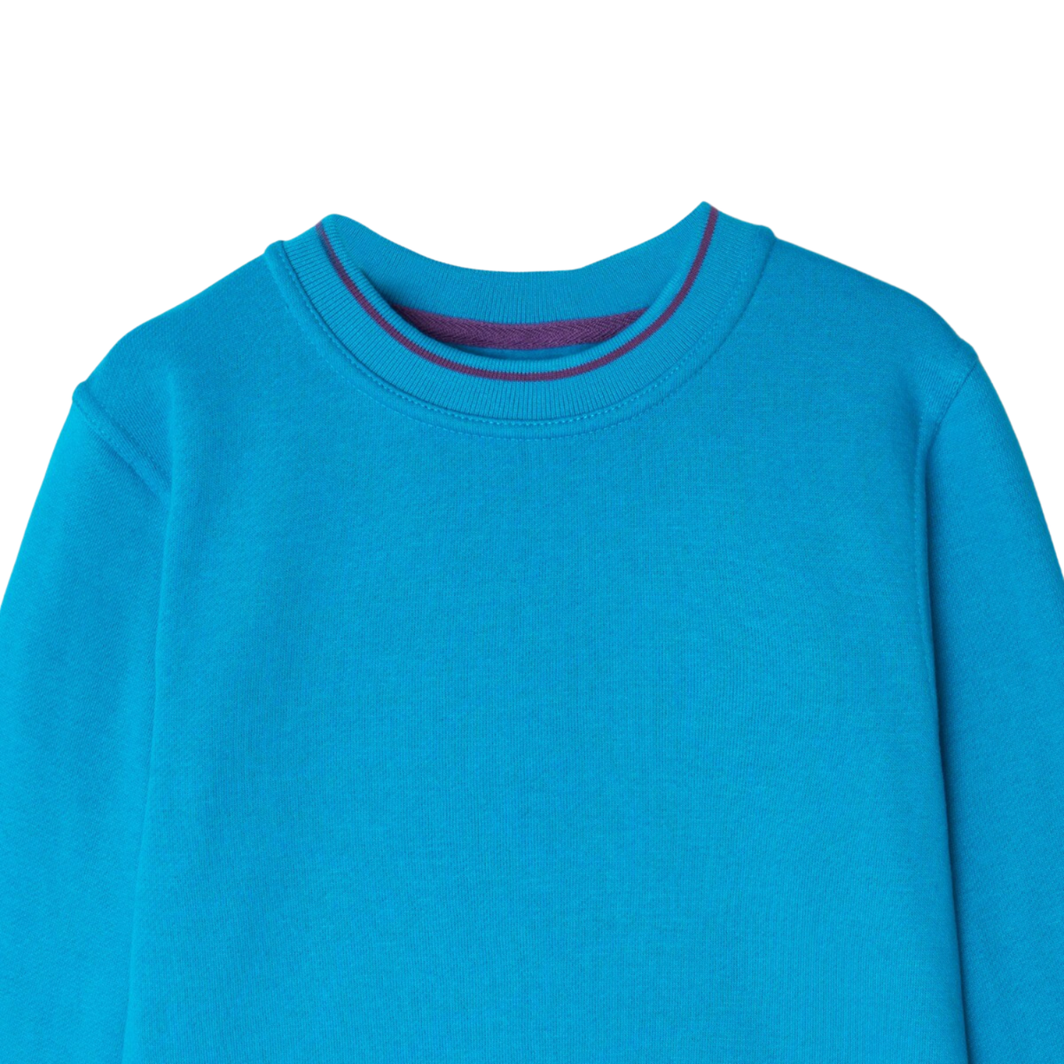 Scouts Beavers tipped sweatshirt, turquoise, detail view