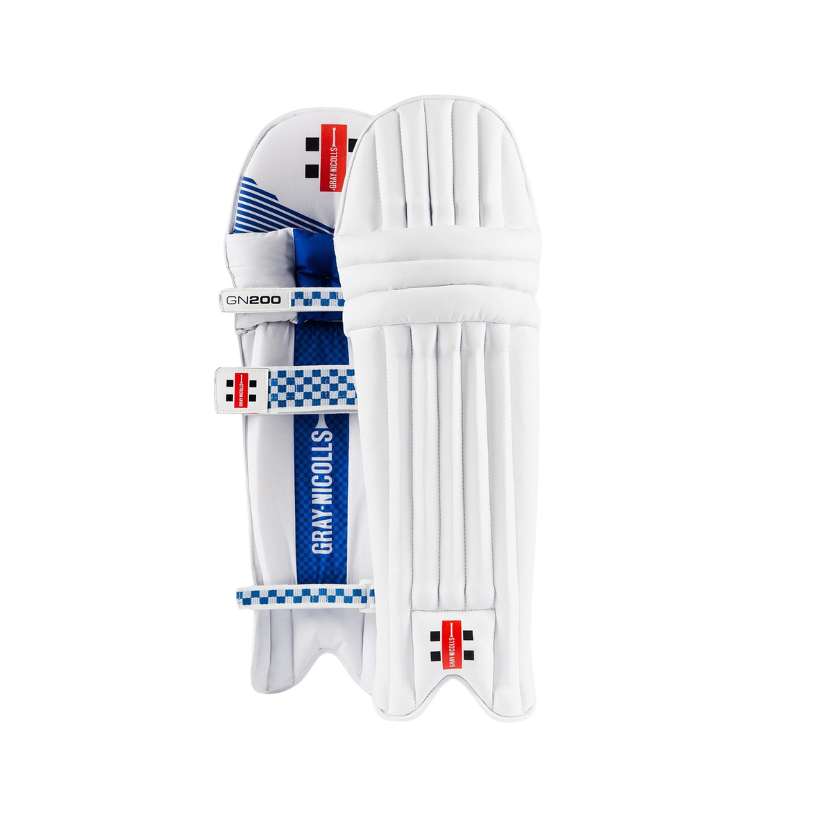 Gray-Nicolls GN200X Ambi Cricket Batting Pads - White/Blue White Blue Cricket Batting Pads Gray-Nicolls