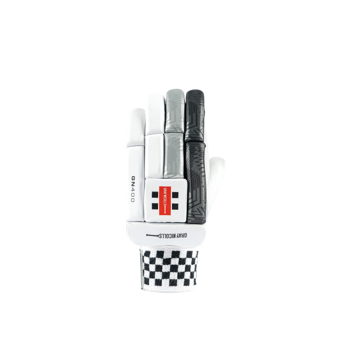 Gray-Nicolls GN400X Cricket Batting Gloves Right Hand - White/Silver Batting Gloves Gray-Nicolls
