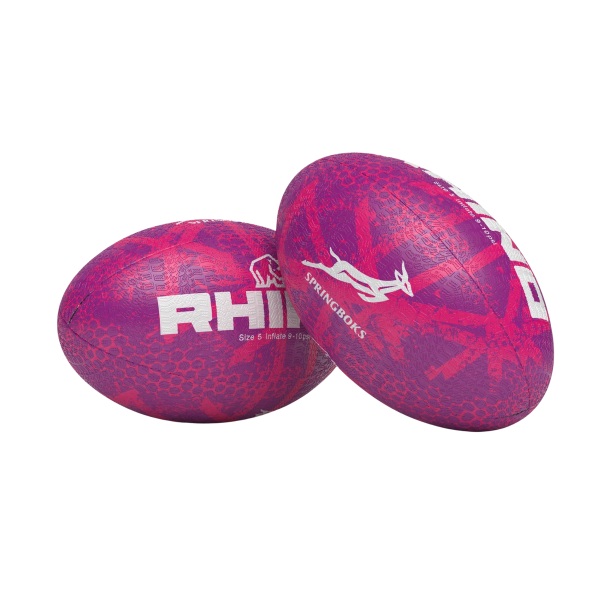 Rhino South Africa Graffiti rugby ball, pink