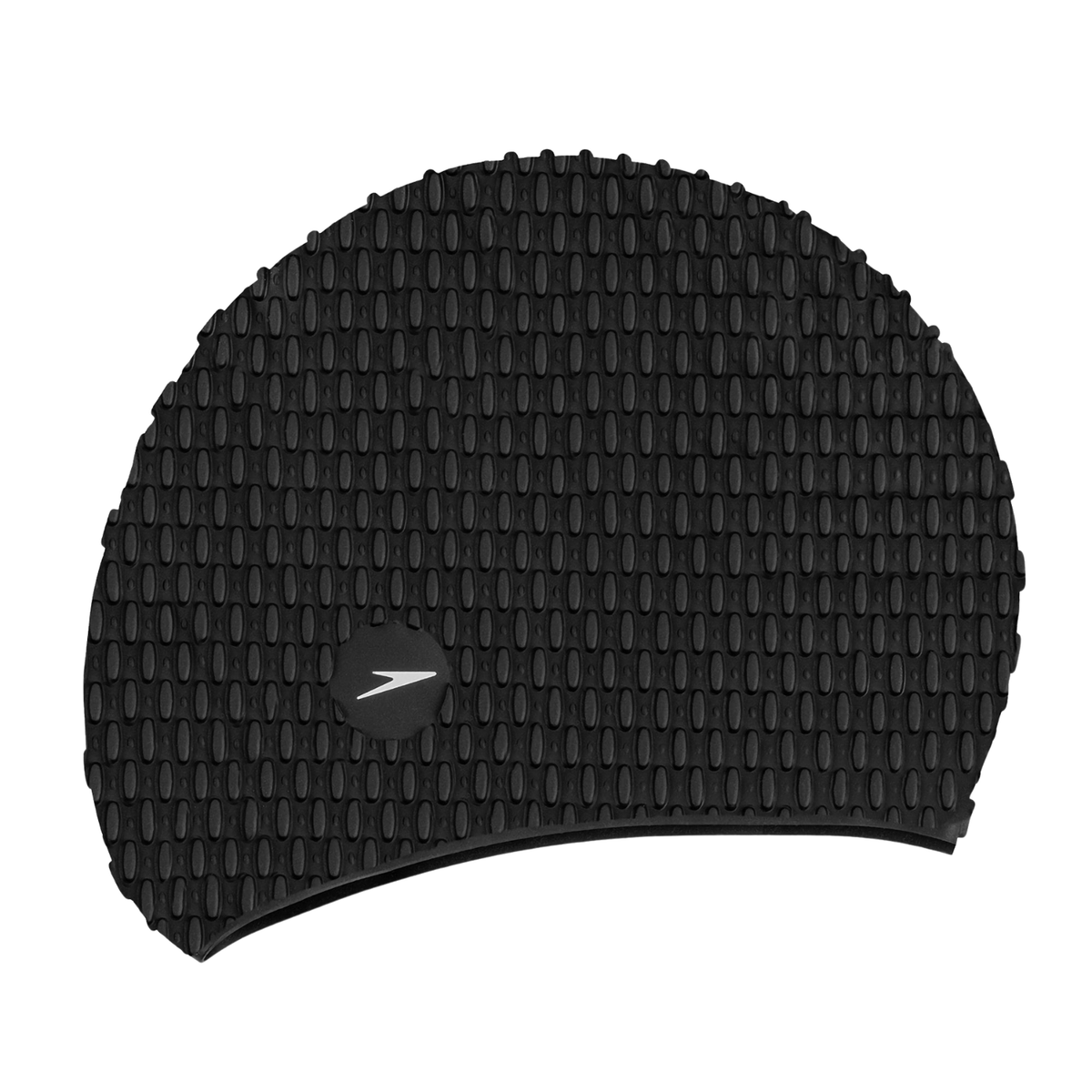 Speedo Bubble Adult Swim Cap - Black Swimming Cap Speedo