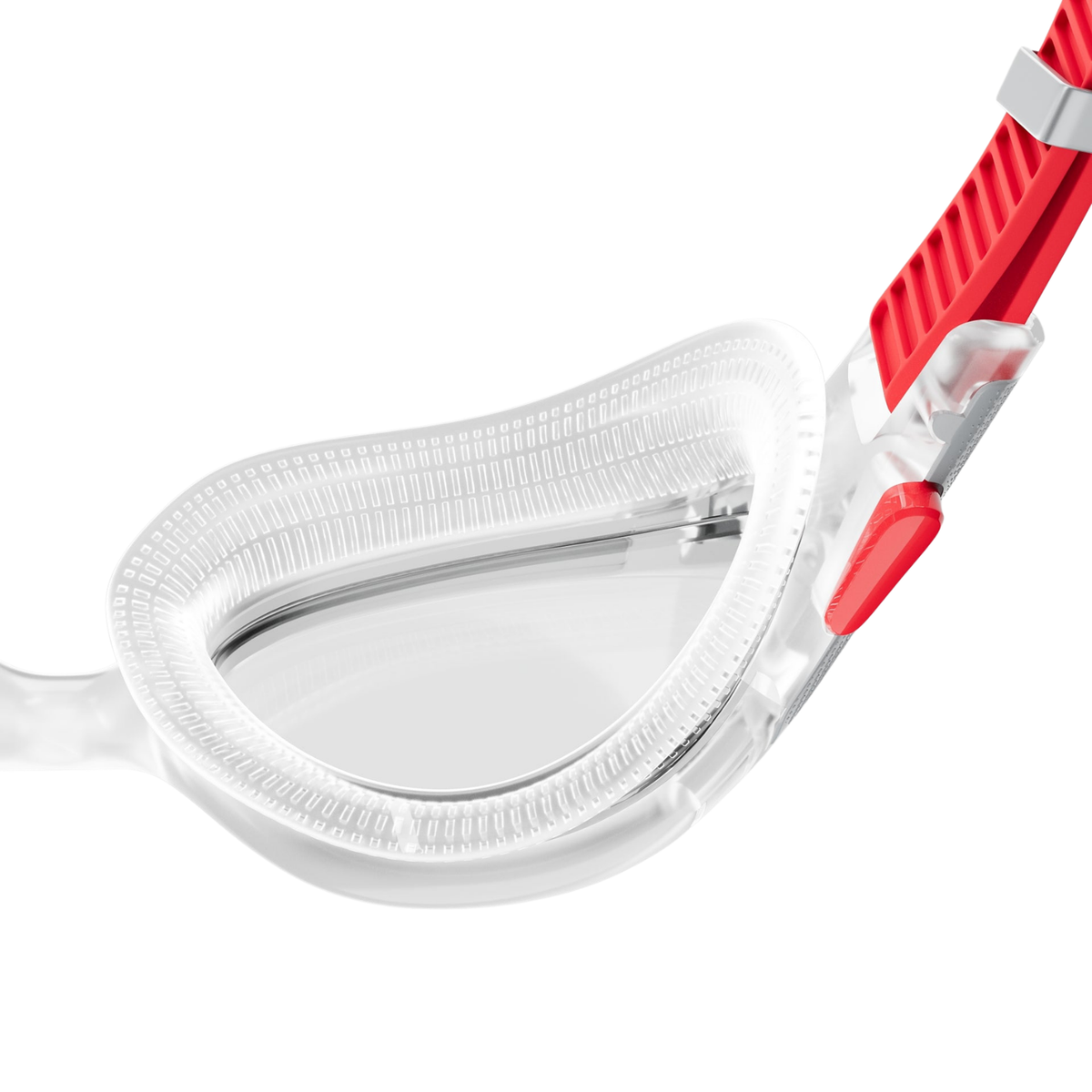 Speedo Biofuse 2.0 Swimming Goggles - Clear/Red Swimming Goggles Speedo