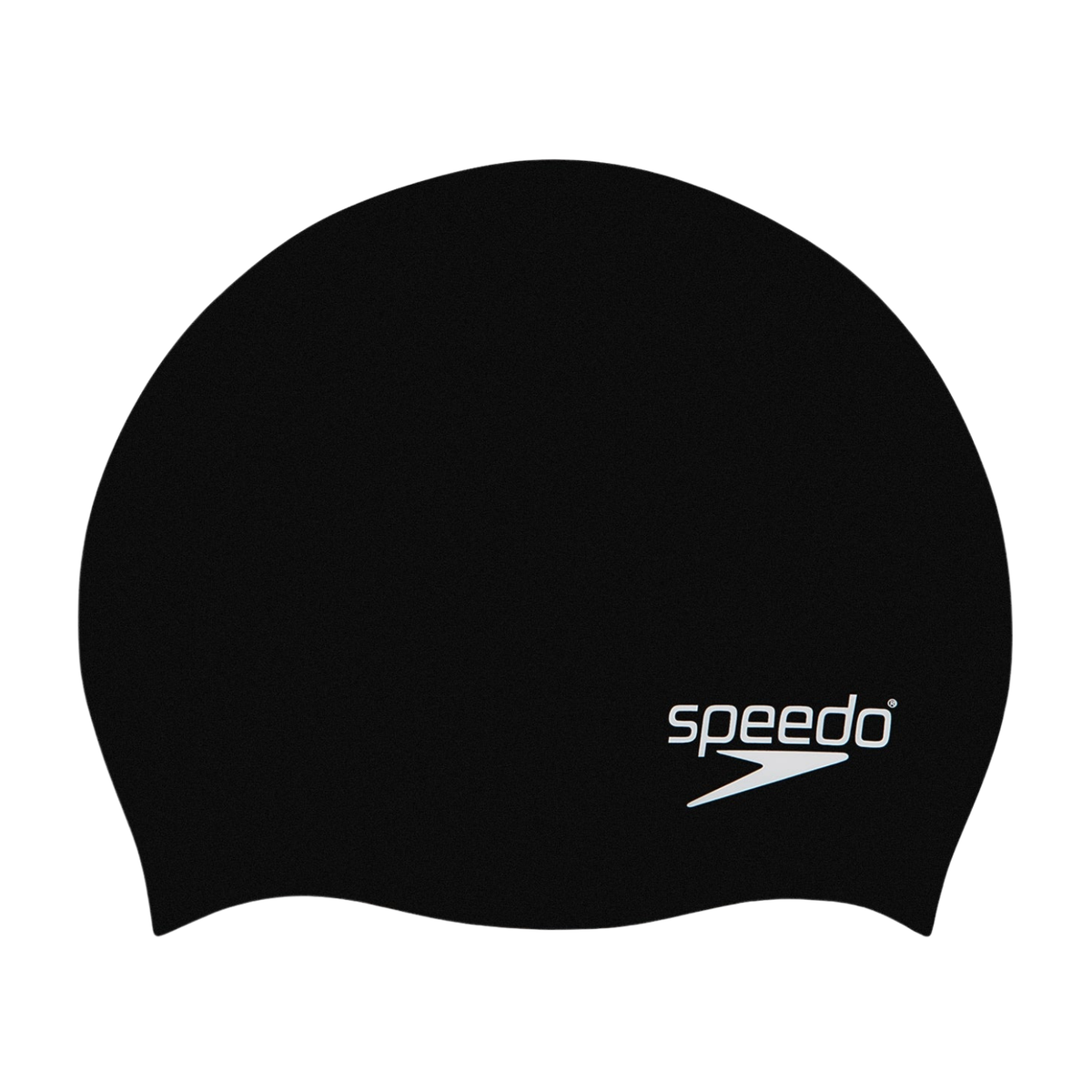 Speedo moulded silicone swim cap, black