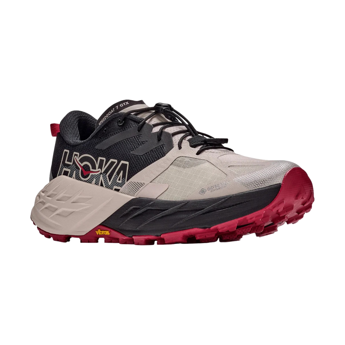 Hoka Speedgoat 7 GTX Trail Running Shoe Men - Black/River Rock Grey