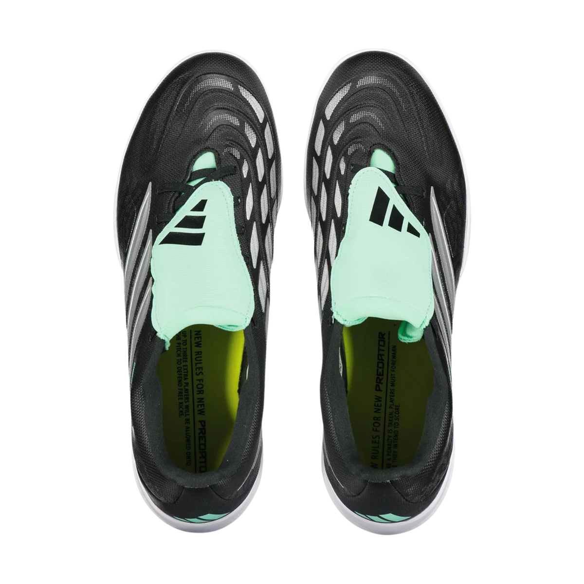 Adidas Predator Club FT Turf Football Shoes - Black/Silver/Mint (IH2114) Football Boots Adidas