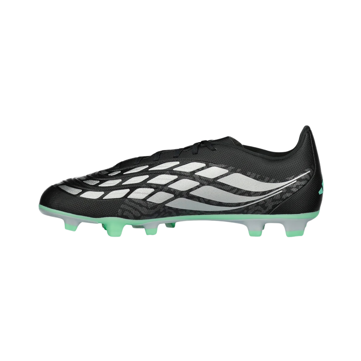 Adidas Predator Club FG/MG Football Boots - Black/Silver/Mint (IH2112) Football Boots Adidas