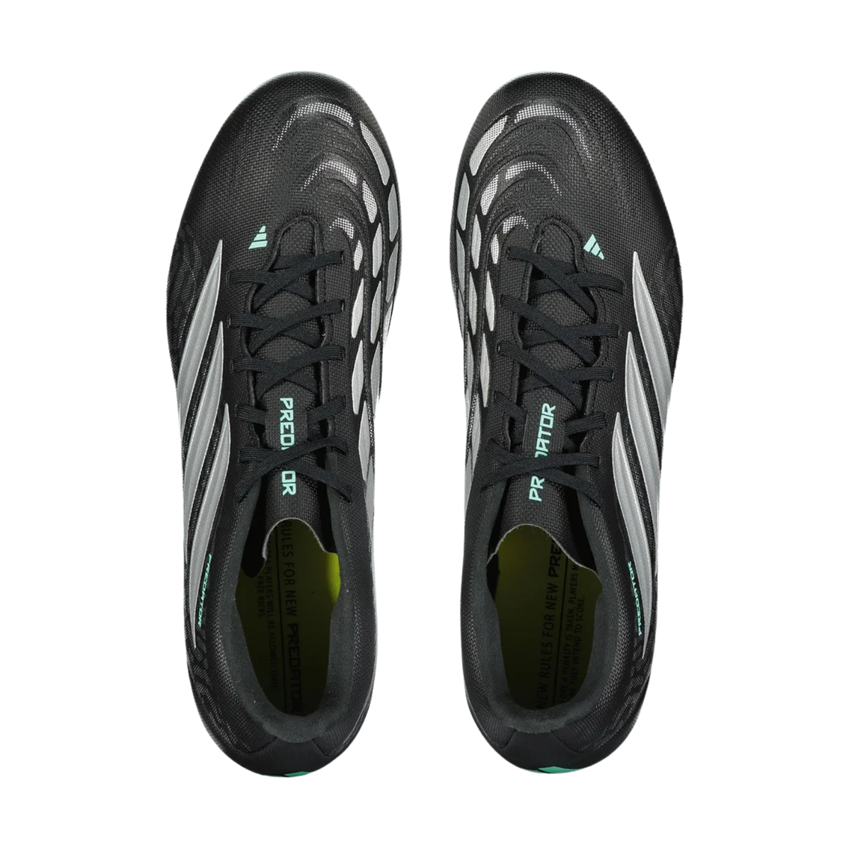 Adidas Predator Club FG/MG Football Boots - Black/Silver/Mint (IH2112) Football Boots Adidas
