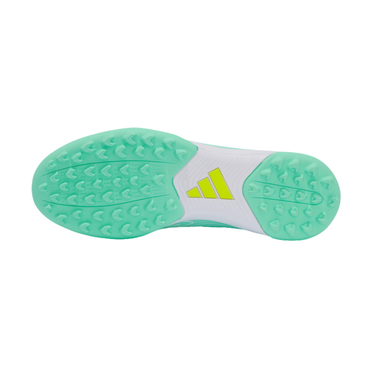 Adidas F50 Hyperfast Club Turf Football Shoes Junior - Mint/Navy/Lemon (KK1367) Football Boots Adidas