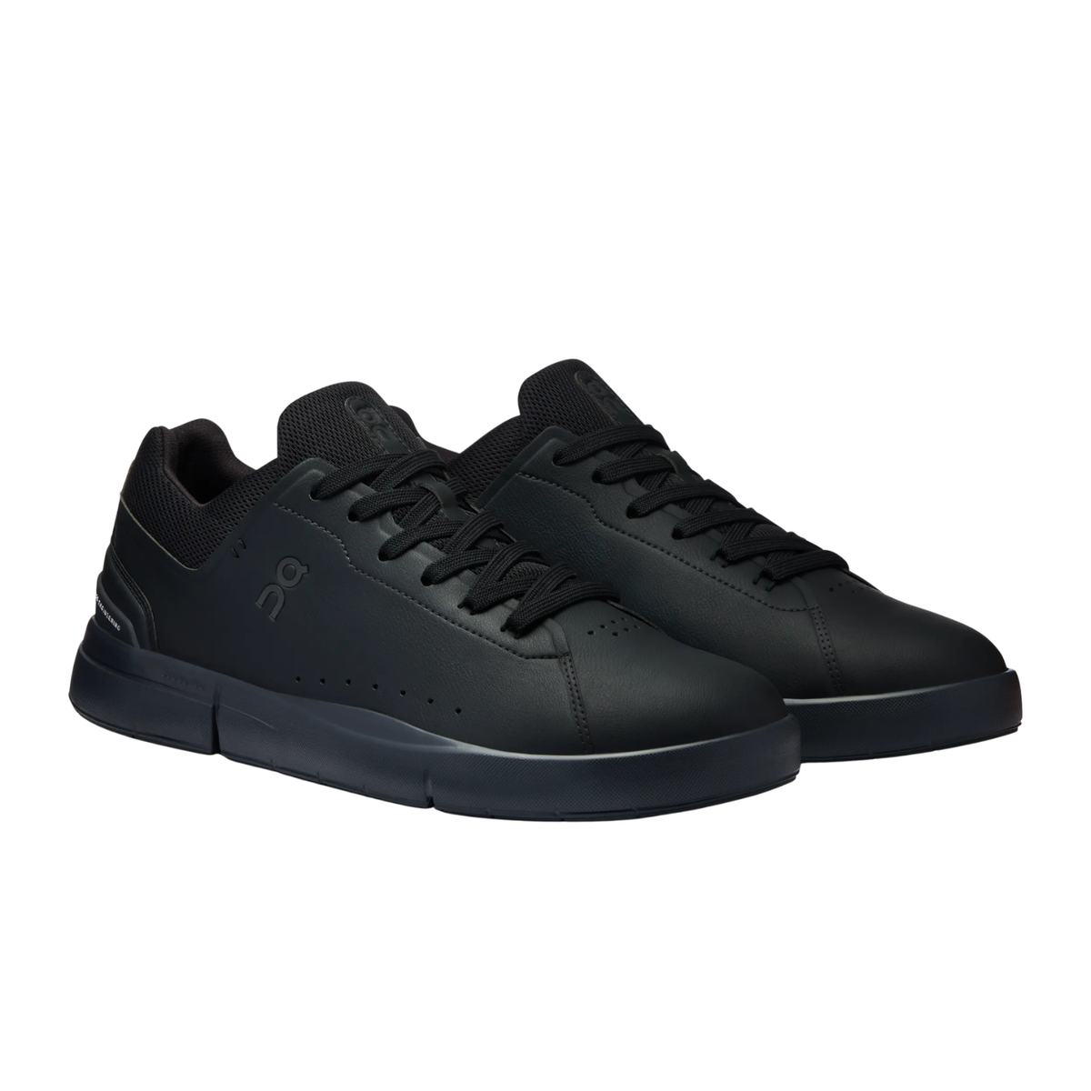 On Running The Roger Advantage Tennis Shoe Men - Black/Black Lifestyle Shoes On Running