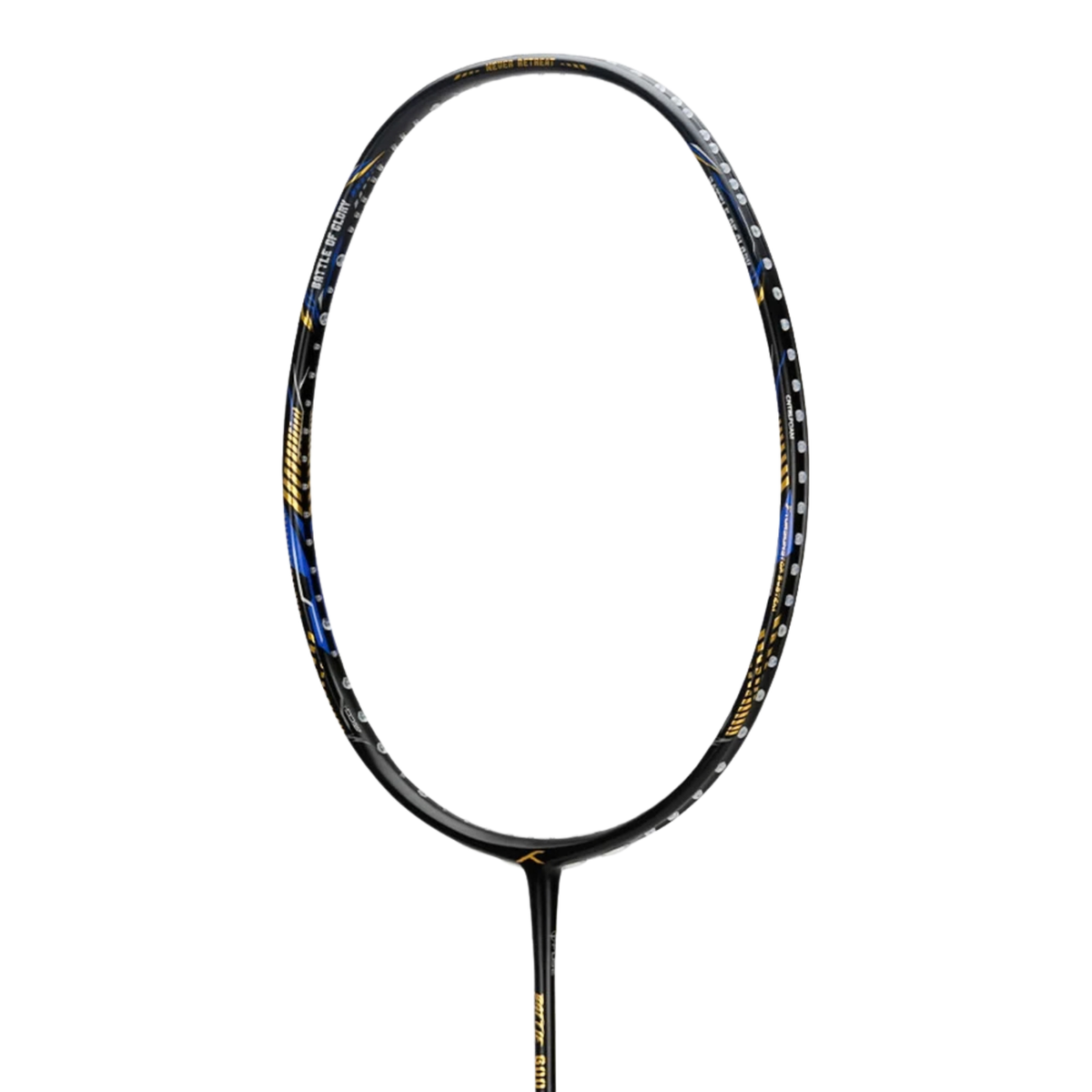 Hundred Battle 600 4U Badminton Racket - Black/Gold/Blue Badminton Rackets Hundred