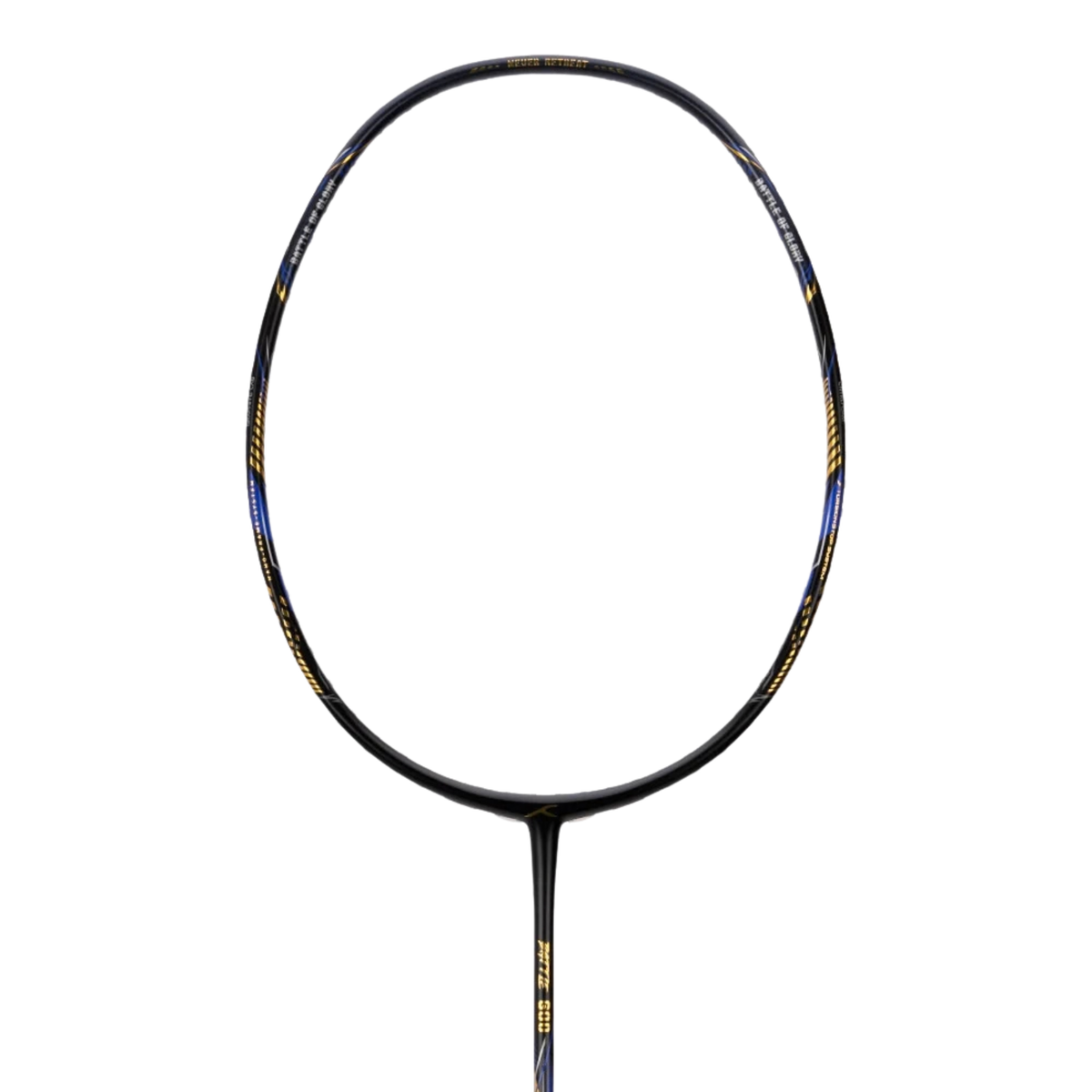 Hundred Battle 600 4U Badminton Racket - Black/Gold/Blue Badminton Rackets Hundred