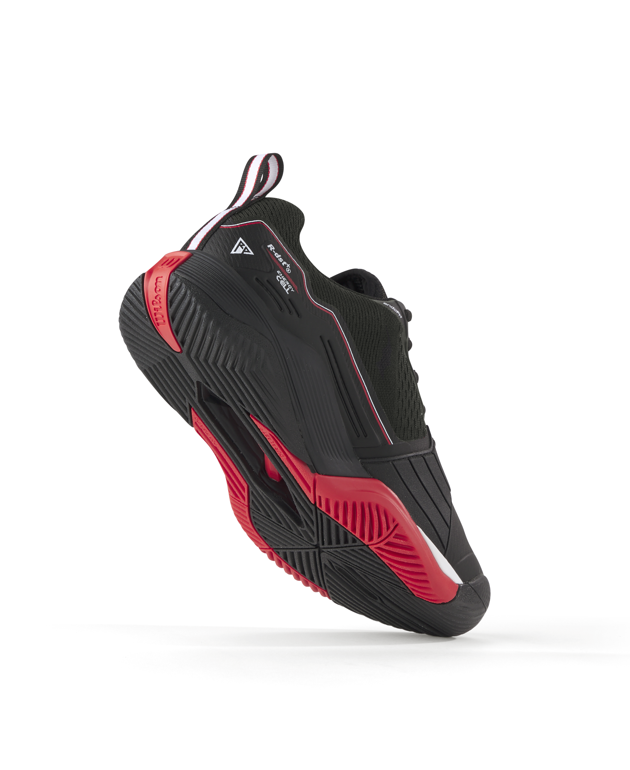 Wilson Rush Pro 4.5 Tennis Shoes Men - Black/Red