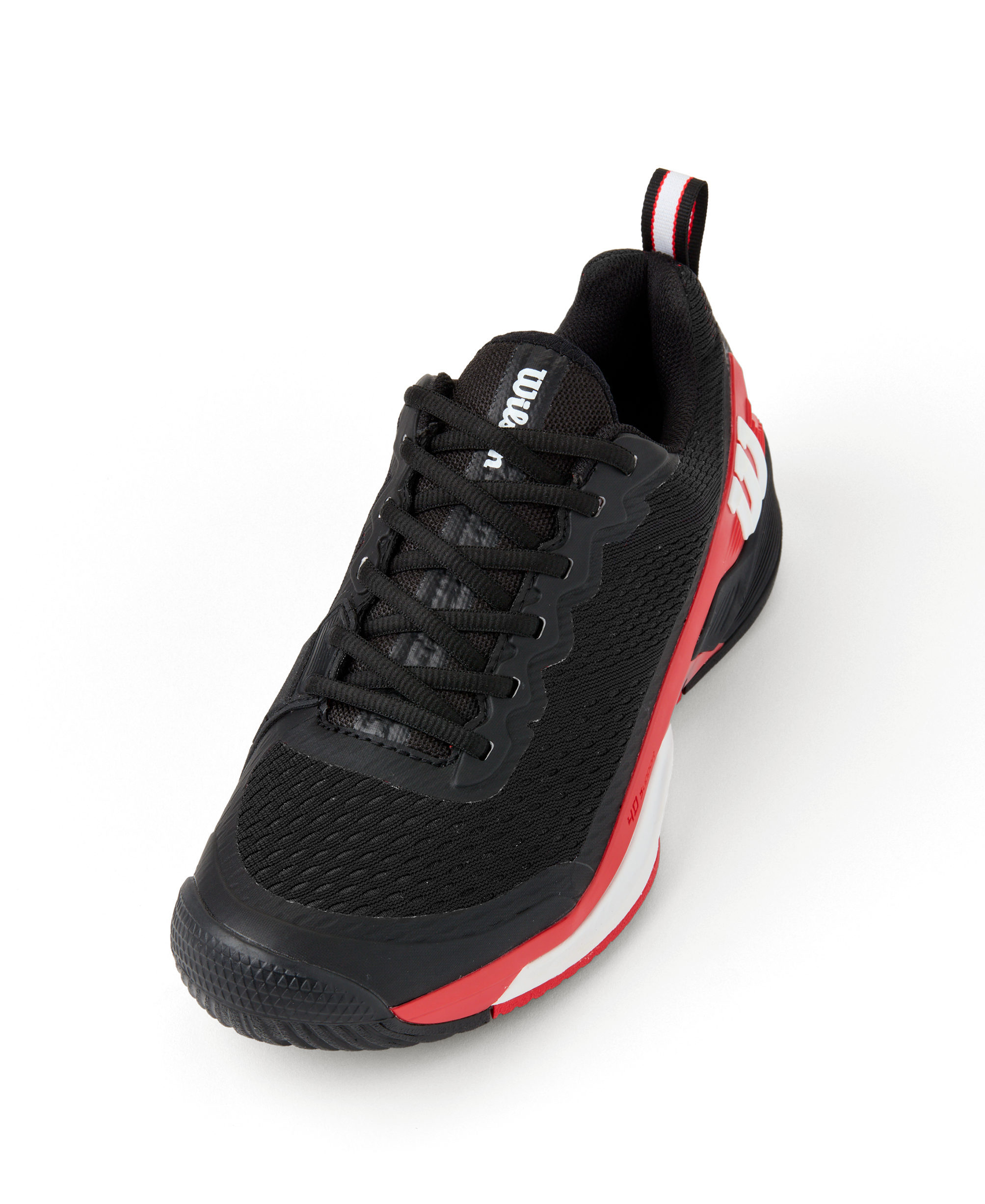 Wilson Rush Pro 4.5 Tennis Shoes Men - Black/Red