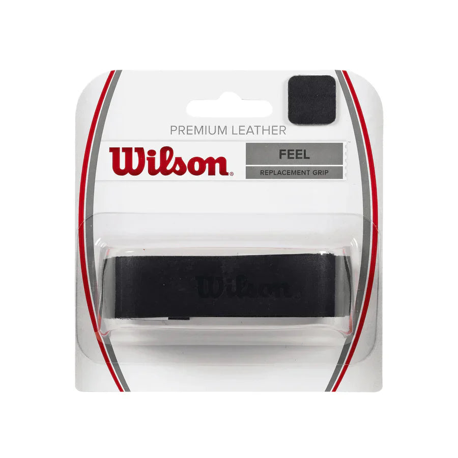 Wilson Leather Grip - Black Black One Size Grips Wilson
