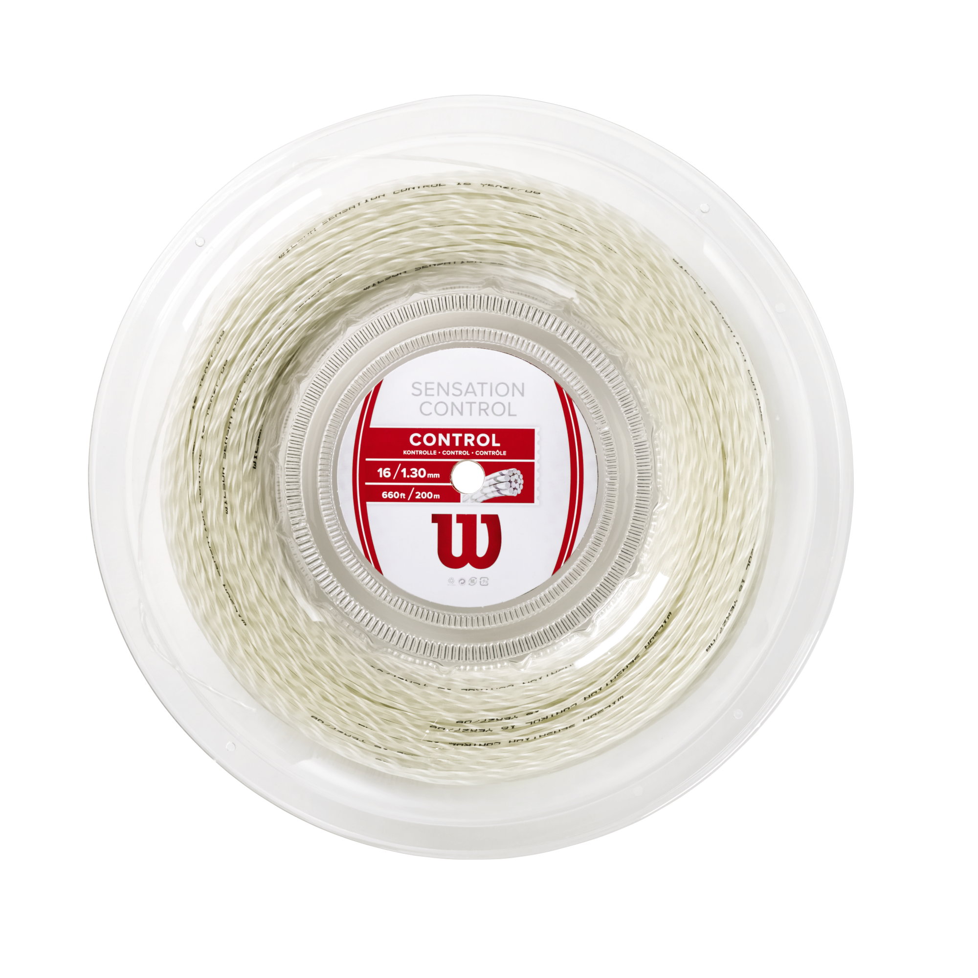Wilson Sensation Control 16 Tennis String Reel - White