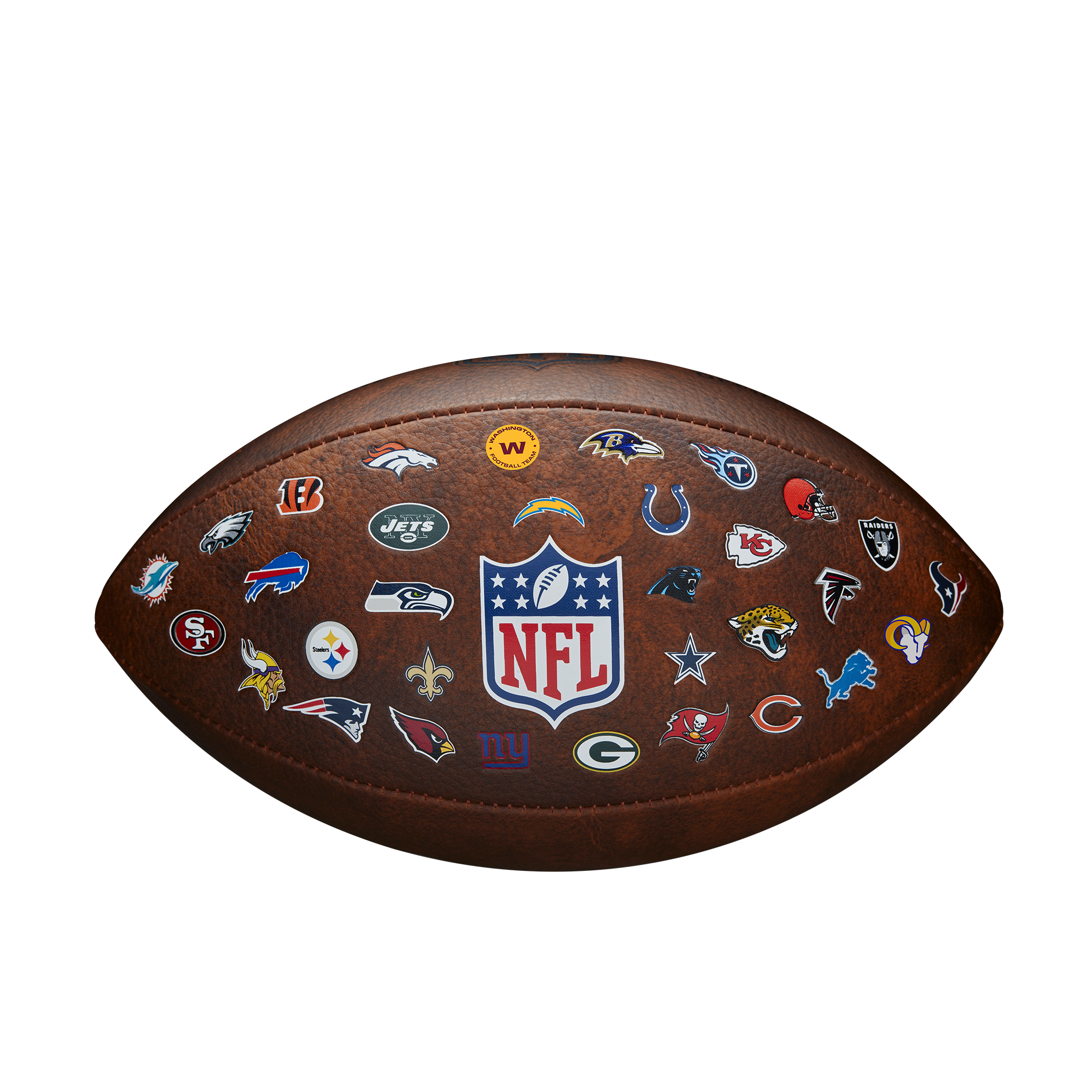 Wilson NFL 32 Team Logo American Football - Brown Brown One Size Accessories Wilson