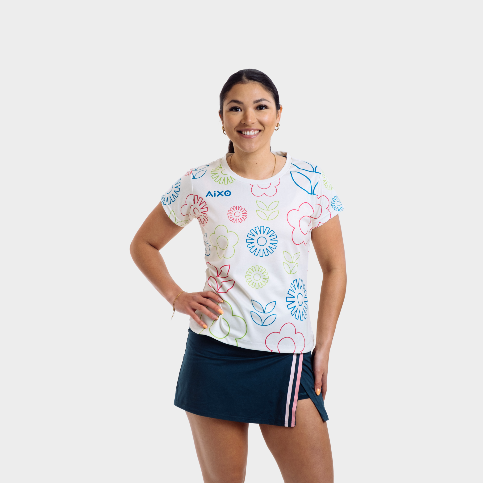 Aixo Spring Womens T Shirt Ivory T Shirt Aixo