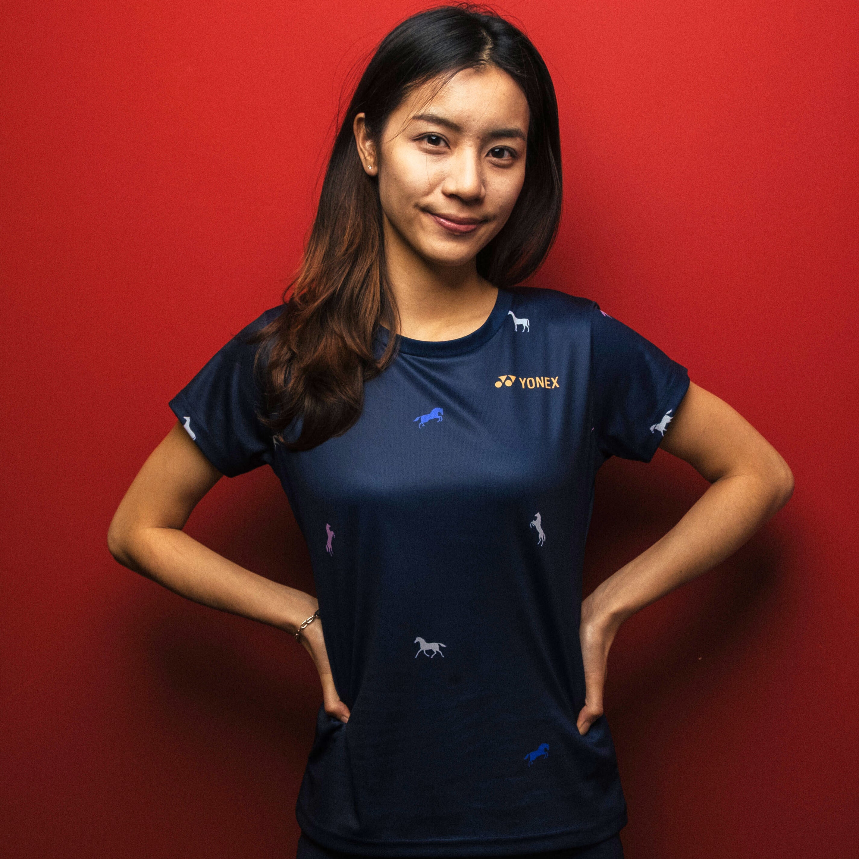 Pre-Order Yonex Midnight Grace – Women’s Performance Shirt (Ink Blue) Yonex CNY2026 TT C Women Ink Blue Clothing Yonex